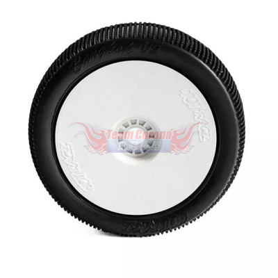 Hotrace Bangkok V2 SuperSoft 1/8 Truggy Preglued White rim #002-0113